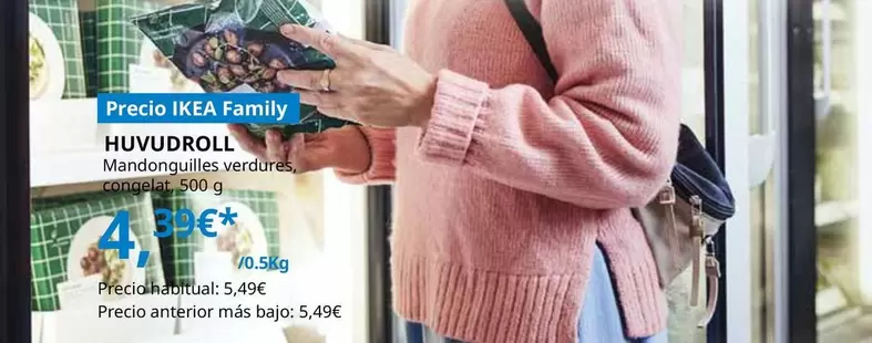 Oferta de Huvdroll - Mandonguilles Verdures Congelat por 4,39€ en IKEA