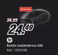 Oferta de HP - Ratón Inalambrico 420 por 24,49€ en MediaMarkt