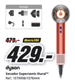 Oferta de Dyson - Secador Supersonic Nural por 429€ en MediaMarkt
