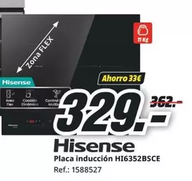 Oferta de Hisense - Placa Inducción HI6352BSCE por 329€ en MediaMarkt