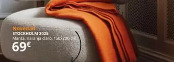 Oferta de Stockholm - 2025 Manta, Naranja Claro por 69€ en IKEA