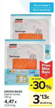 Oferta de Eroski - Salmó Fumat por 4,47€ en Caprabo