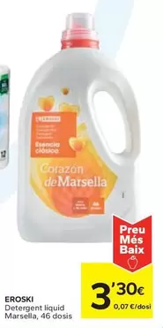 Oferta de Eroski - Detergent Liquid Marsella por 3,3€ en Caprabo