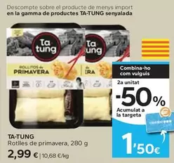 Oferta de Ta Tung - Rotlles De Primavera por 2,99€ en Caprabo
