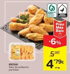 Oferta de Eroski - Ales De Pollastre Partides por 4,79€ en Caprabo