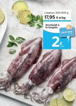 Oferta de Calamar 200-600 G por 17,95€ en Caprabo