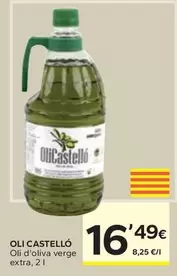 Oferta de Oli Castelló - Oli D'Oliva Verge Extra por 16,49€ en Caprabo