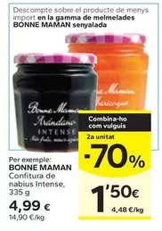 Oferta de Bonne Maman - Confitura De Nabius Intense por 4,99€ en Caprabo