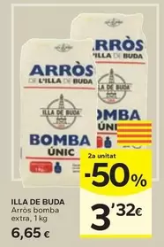 Oferta de Illa De Buda - Arros Bomba Extra por 6,65€ en Caprabo