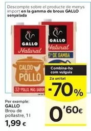 Oferta de Gallo - Brou De Pollastre por 1,99€ en Caprabo