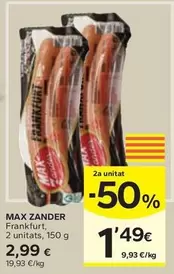 Oferta de Max Zander - Frankfurt por 2,99€ en Caprabo