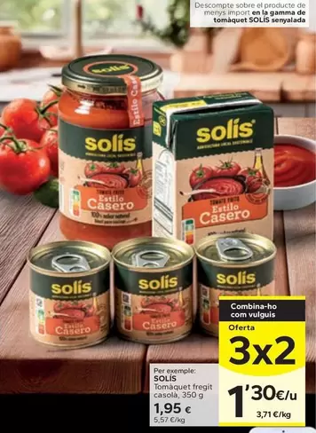 Oferta de Solís - Pasta Fresca por 1,95€ en Caprabo