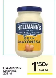 Oferta de Hellmann's - Maionesa por 1,5€ en Caprabo