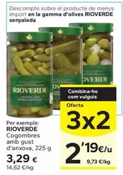 Oferta de Rioverde - Cogombros Amb Gust D'anxova por 3,29€ en Caprabo