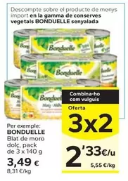 Oferta de Bonduelle - Blat De Moro Dolç por 3,49€ en Caprabo