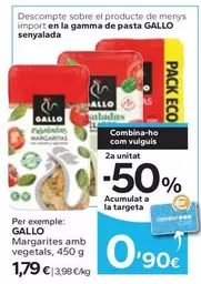 Oferta de Gallo - Margarites Amb Vegetals por 1,79€ en Caprabo