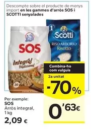 Oferta de Sos - Arròs Integral por 2,09€ en Caprabo