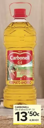 Oferta de Carbonell - Oli D'oliva 0,4° por 13,5€ en Caprabo