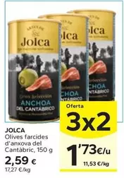Oferta de Jolca - Olives Farcides D'Anxova Del Cantabric por 2,59€ en Caprabo