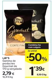 Oferta de Lay's - Gamma De Productes Gourmet De 170 G Senyalada por 2,79€ en Caprabo