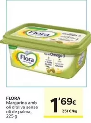 Oferta de Flora - Margarina Amb Oli D'oliva Sense Oli De Palma por 1,69€ en Caprabo