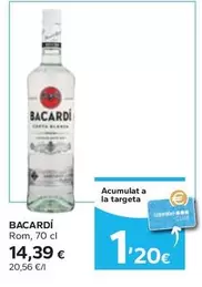 Oferta de Bacardi - Rom por 14,39€ en Caprabo