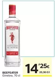 Oferta de Beefeater - Ginebra por 14,25€ en Caprabo