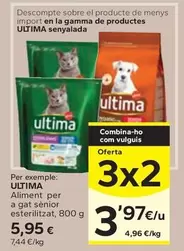 Oferta de Ultima - Aliment Per A Gat Sènior Esterilitzat por 5,95€ en Caprabo