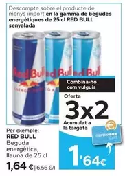 Oferta de Red Bull - Beguda Energetica por 1,64€ en Caprabo