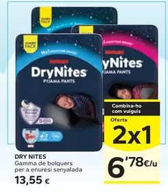 Oferta de DryNites - Gamma De Bolquers Per A Enuresi Senyalada por 13,55€ en Caprabo
