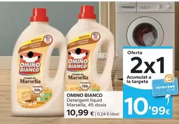 Oferta de Omino Bianco - Detergent Liquid Marsella por 10,99€ en Caprabo