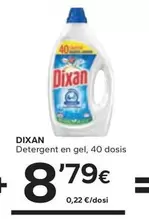 Oferta de Dixan - Detergent En Gel, 40 Dosis por 8,79€ en Caprabo