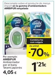 Oferta de Ambi Pur - Ambientador Per El Bany Tatami Japones por 4,05€ en Caprabo