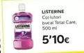 Oferta de Listerine - Col Lutori Bucal Total Care por 5,1€ en Caprabo