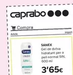 Oferta de Sanex - Gel De Dutxa Hidratant Per A Pell Normal Sin por 3,65€ en Caprabo