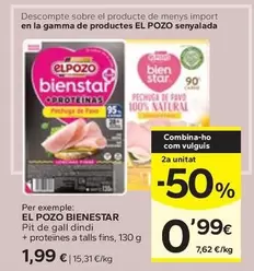 Oferta de Elpozo - Biensestar Pit De Gall Dindi + Proteines A Talls Fins por 1,99€ en Caprabo