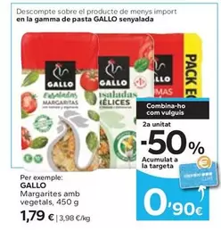 Oferta de Gallo - Margarites Amb Vegetals por 1,79€ en Caprabo