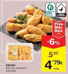 Oferta de Eroski - Ales De Pollastre Partides por 4,79€ en Caprabo