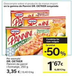 Oferta de Dr Oetker - Pannini De Pernil I Formatge por 3,35€ en Caprabo