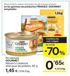 Oferta de Gourmet - Nature's Creations Amb Gust De Pollatre por 1,45€ en Caprabo
