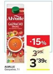 Oferta de Alvalle - Gaspatxo por 3,39€ en Caprabo