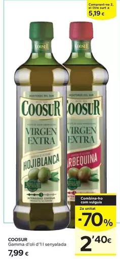Oferta de Coosur - Gamma D'Oli D'1 I Senyalada por 7,99€ en Caprabo