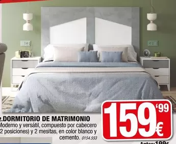 Oferta de Blanco - Dormitorio De Matrimonio por 159,99€ en Rapimueble