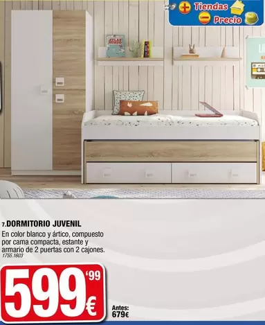 Oferta de Blanco - Dormitorio Juvenil por 599,99€ en Rapimueble