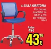Oferta de Silla Giratoria por 43,99€ en Rapimueble