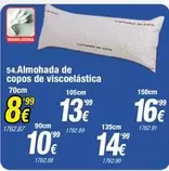 Oferta de Almohada De Copos De Viscoelastica por 16,99€ en Rapimueble