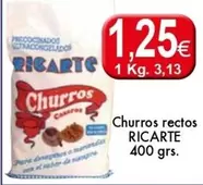 Oferta de Ricarte - Churros Rectos por 1,25€ en Congelados Copos