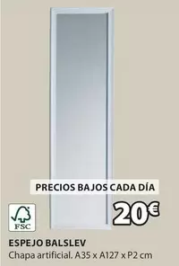Oferta de Espejo Balslev por 20€ en JYSK