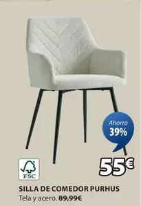 Oferta de Silla De Comedor Purhus por 55€ en JYSK