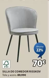 Oferta de Silla De Comedor Risskov por 70€ en JYSK